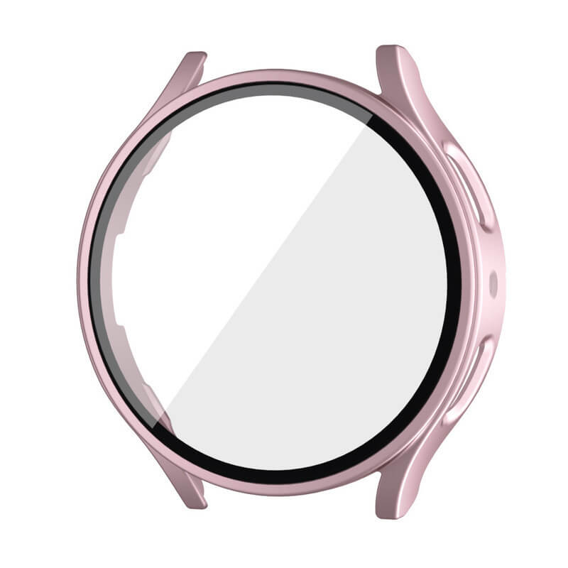 Ochranný kryt se sklem pro Samsung Galaxy Watch 4 40 mm - svetlo ružový