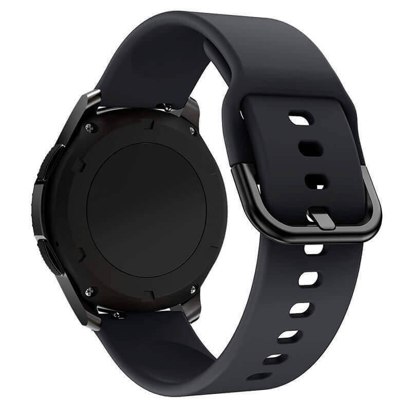 SES Silikónový remienok pre chytré hodinky Amazfit GTS 2 - čierny 15304