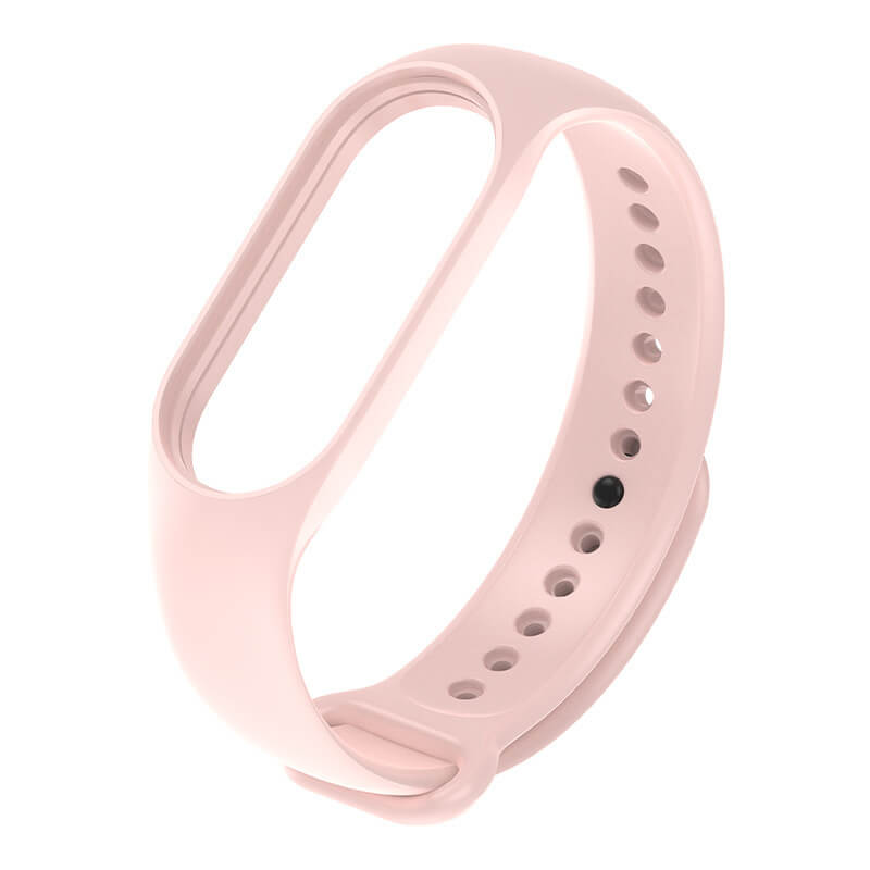 SES Silikónový remienok pre chytré hodinky Xiaomi Mi Band 3 - svetlo ružový 15420