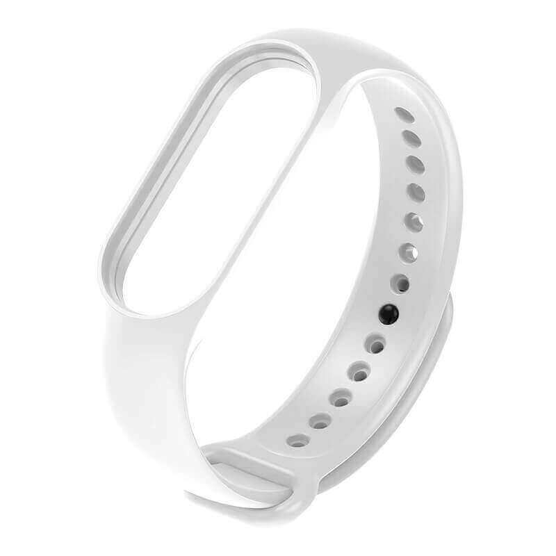 SES Silikónový remienok pre chytré hodinky Xiaomi Mi Band 8 - biely 15435