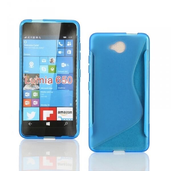 Silikónový ochranný obal S-line pre Nokia Lumia 650 - modrý