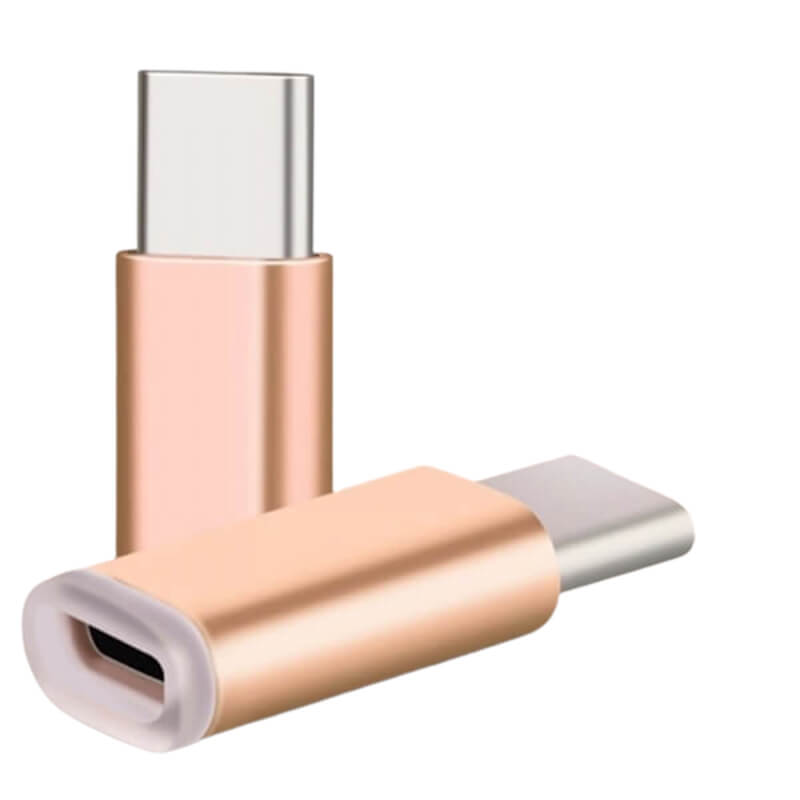 Redukcia vstup micro USB do Nový Apple MacBook s Type C výstupom zlatá