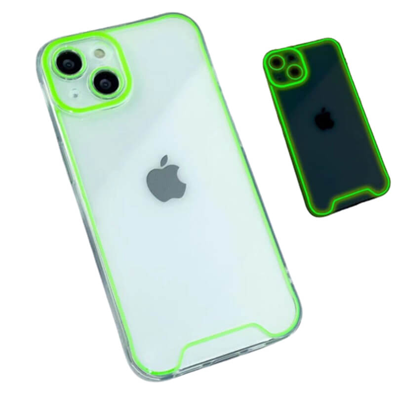 SES Svietiaci ochranný obal pre Apple iPhone XR - zelený 13005