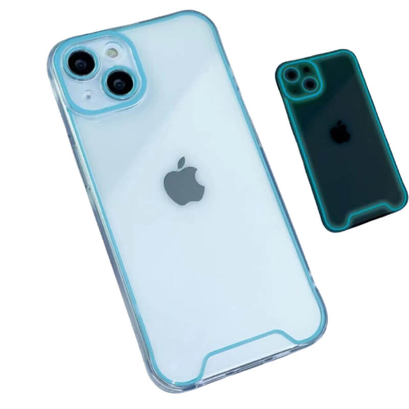 SES Svietiaci ochranný obal pre Apple iPhone XR - modrý 13008