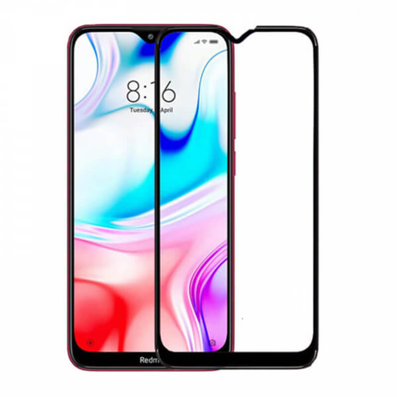 3D ochranné tvrdené sklo s rámčekom pre Xiaomi Redmi 7 - čierne