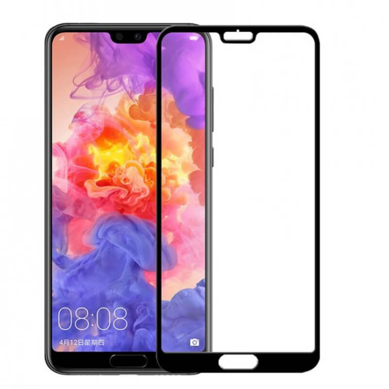 3x 3D ochranné tvrdené sklo s rámčekom pre Honor 8S - čierne - 2+1 zadarmo