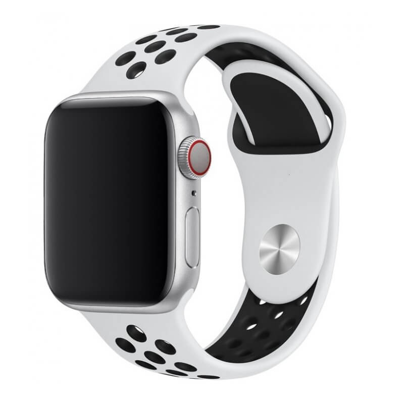 Sportovní silikonový řemínek pro chytré hodinky Apple Watch SE 40 mm (2022) - čierny