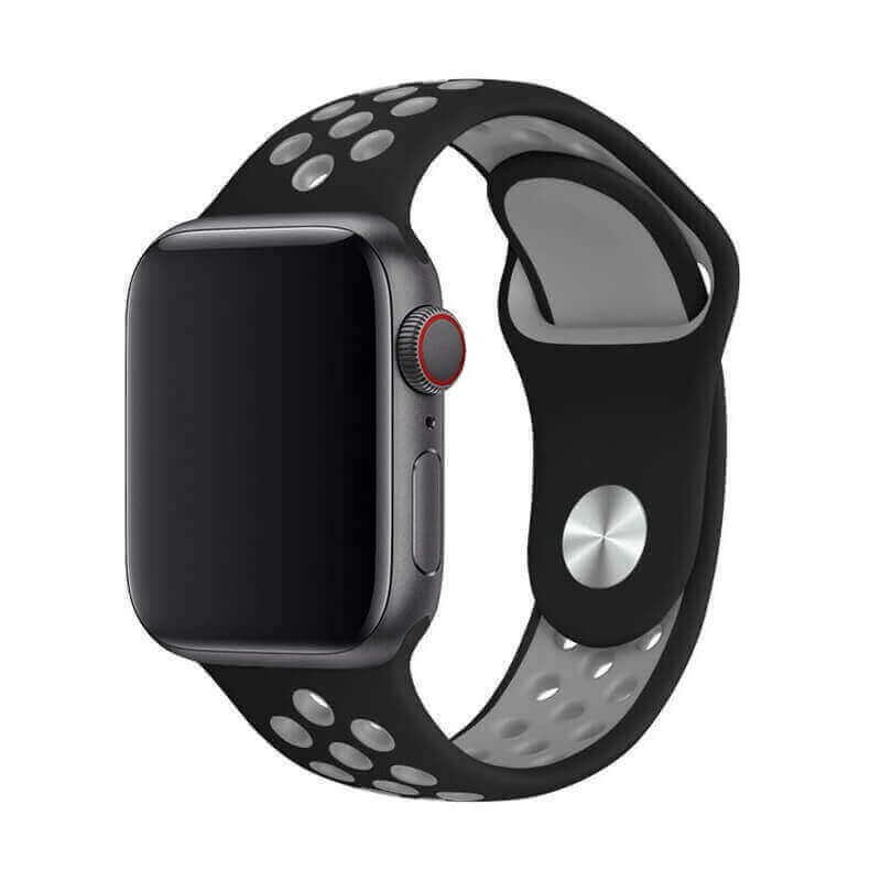 Športový silikónový remienok pre chytré hodinky Apple Watch 45 mm (8.série) - šedý