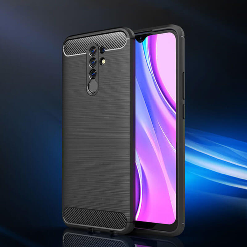 SES Ochranný silikónový obal karbón pre Xiaomi Redmi A2 - čierny 16193