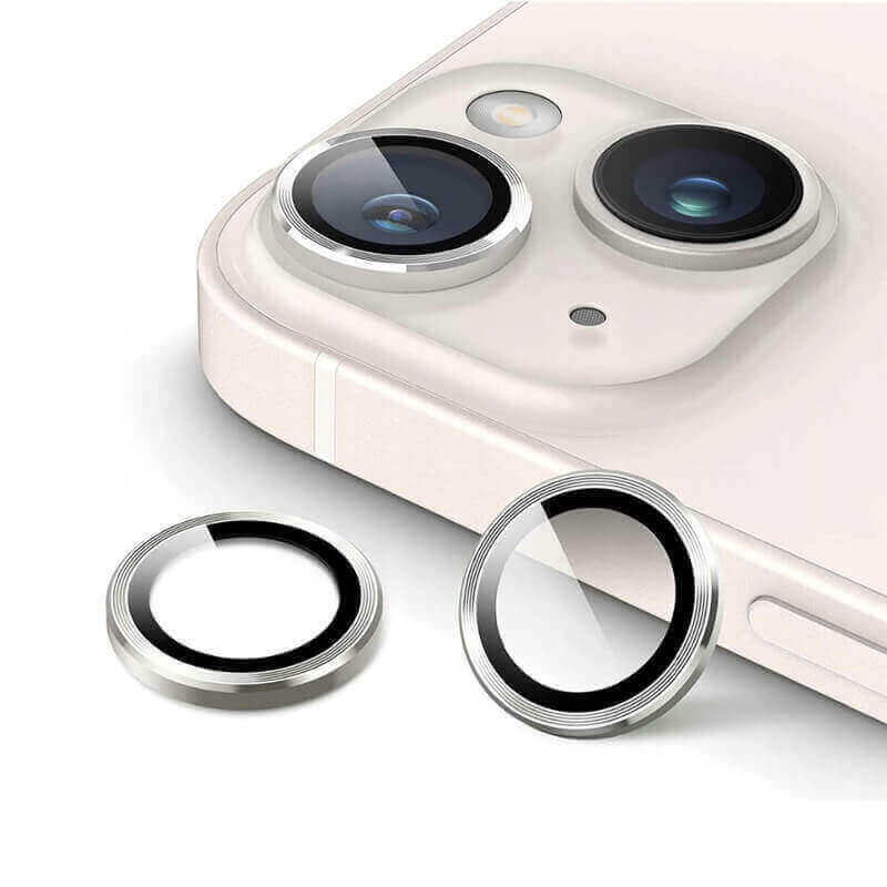 SES Metalické ochranné sklo na šošovku fotoaparátu a kamery pre Samsung Galaxy Z Fold 4 5G F936B 16213 strieborné
