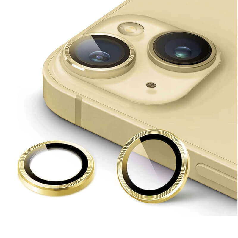 SES Metalické ochranné sklo na šošovku fotoaparátu a kamery pre Samsung Galaxy Z Fold 4 5G F936B 16217 zlaté