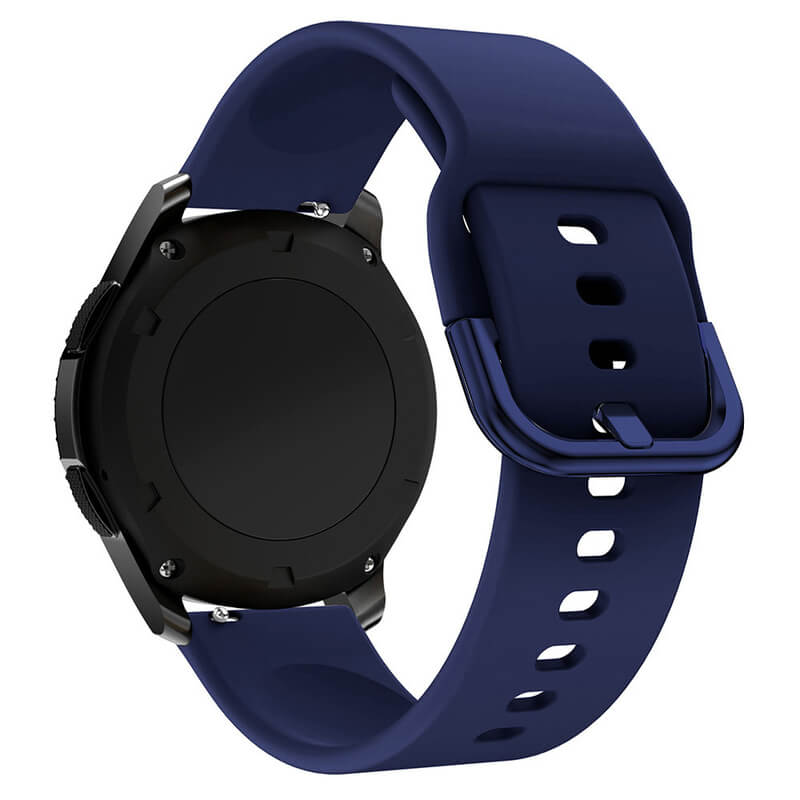 SES Silikónový remienok pre chytré hodinky Samsung Galaxy Watch 6 Classic 43 mm - tmavo modrý 16274