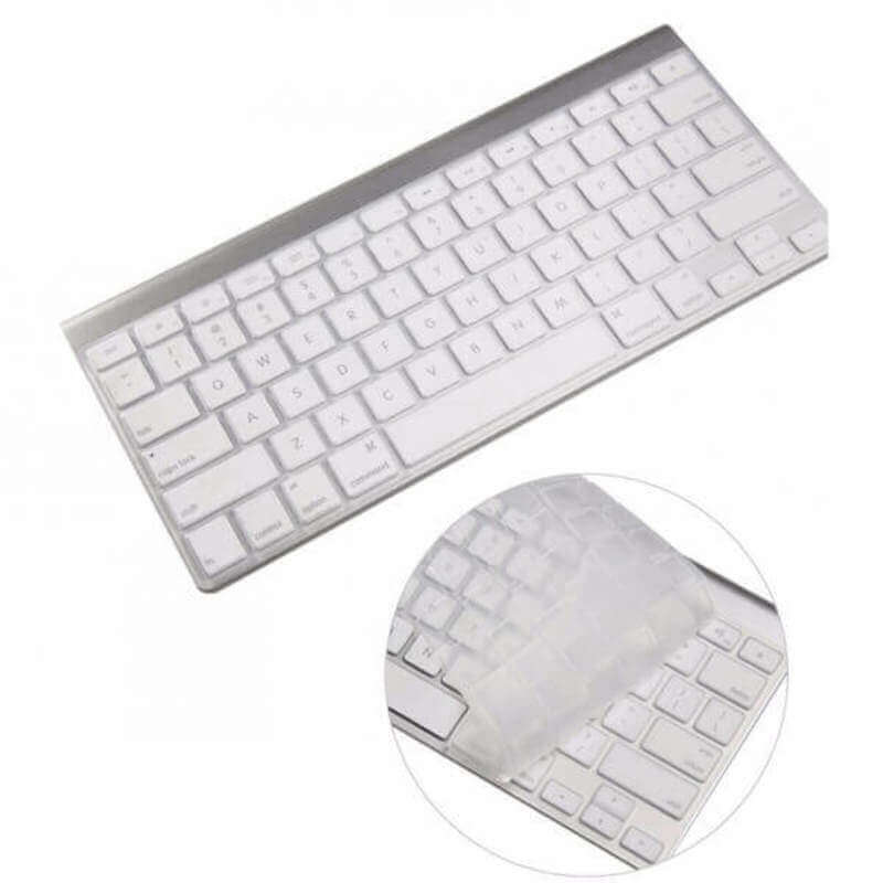 SES Silikónový ochranný obal na klávesnici EÚ verzia pre Apple MacBook Pro 14" (2023, M3 Pro, M3 ) - priehľadný 16372