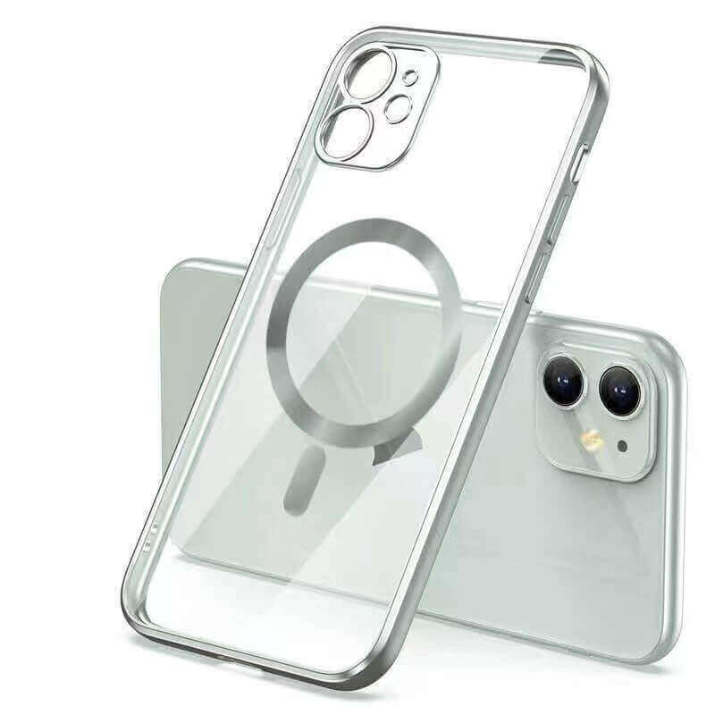 SES MagSafe silikonový kryt pre Samsung Galaxy S24 Plus 5G - strieborný 16607