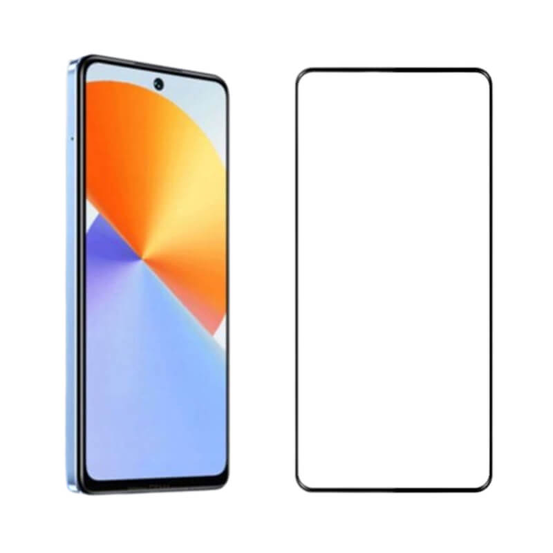 3D ochranné tvrdené sklo s rámčekom pre Infinix Note 30 4G - čierne