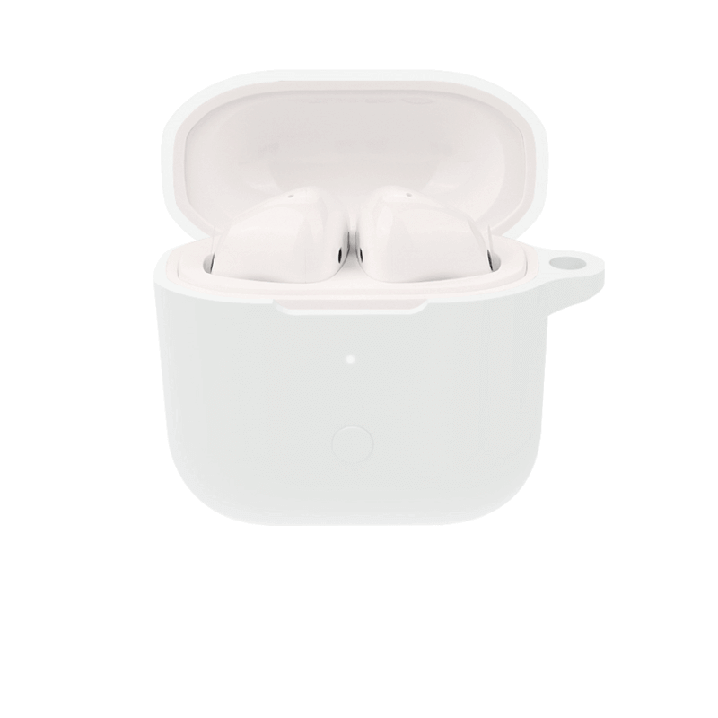 SES Silikónové ochranné puzdro pre Xiaomi Redmi Buds 5- biele 16836