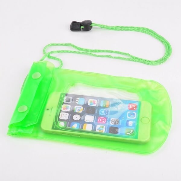 Univerzálny vodeodolný obal na telefón - zelený