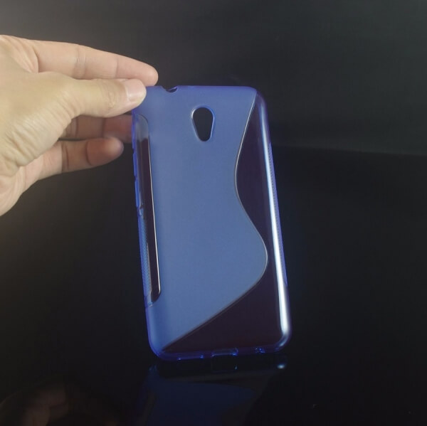 Silikónový ochranný obal S-line pre Vodafone Smart Prime 7 - modrý