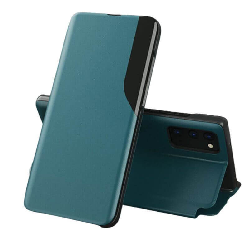 SES Flipové puzdro pre Apple iPhone SE (2020) - tmavo zelené 11306