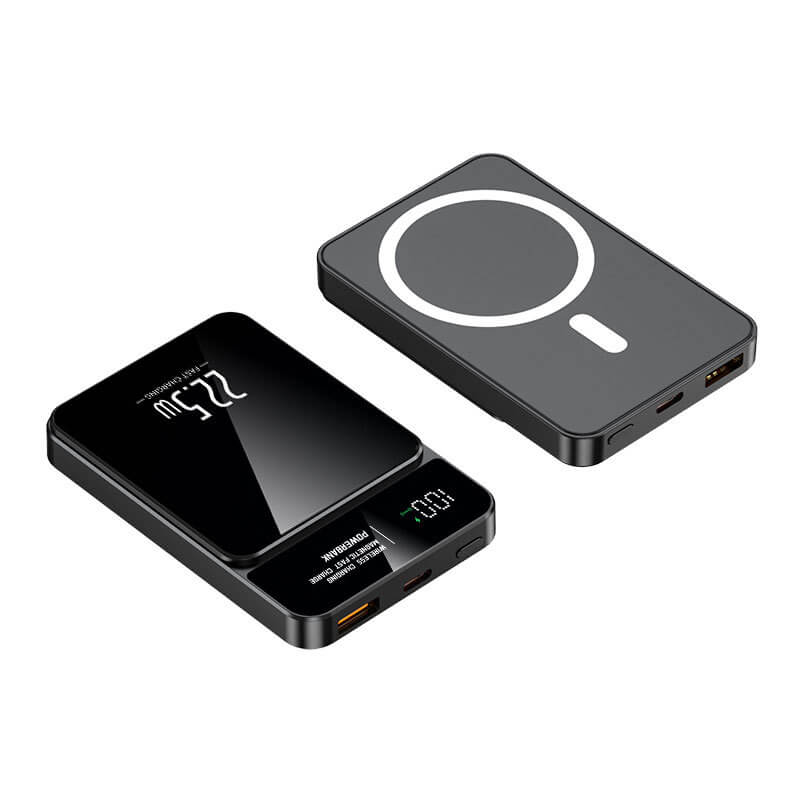 Powerbanka s Magsafe a displejom 10000 mAh - čierna