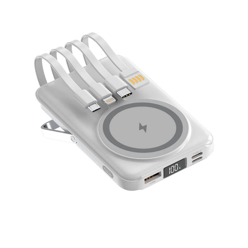 SES Multifunkční powerbanka s Magsafe 10000 mAh - biela 17262