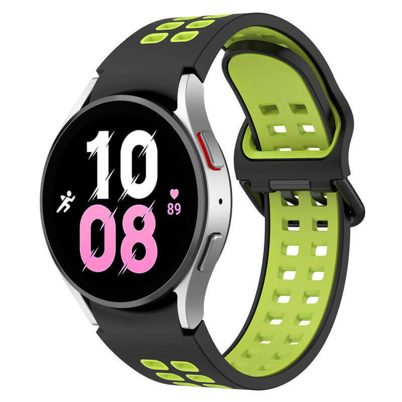 Športový silikónový remienok pre chytré hodinky Samsung Galaxy Watch 7 44 mm - zelený