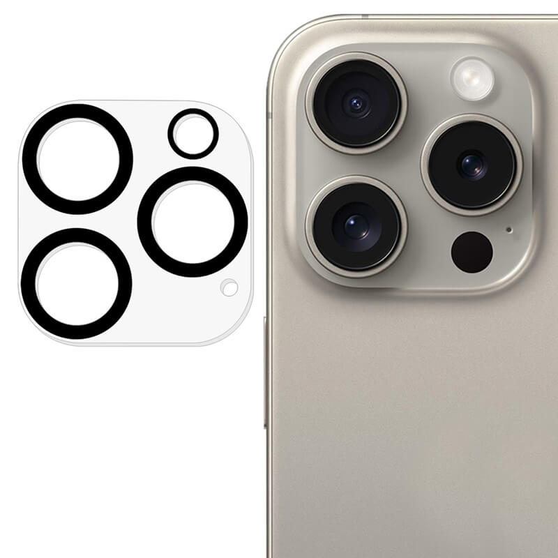 3x Ochranné sklo pre objektív fotoaparátu a kamery pre Apple iPhone 16 Pro Max - 2+1 zdarma
