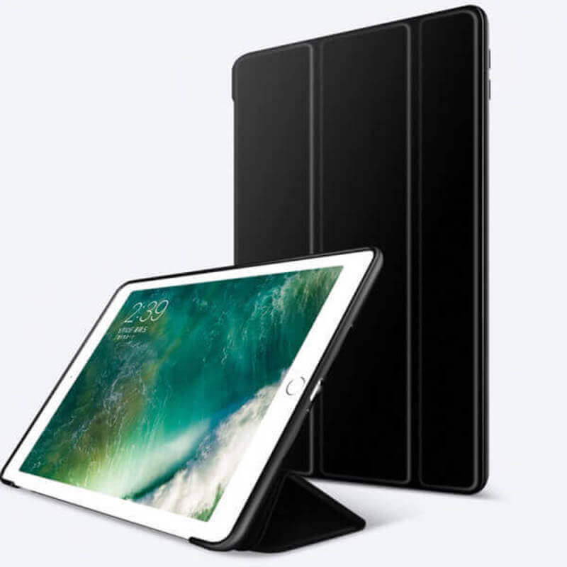 2v1 Smart flip cover + zadný silikónový ochranný obal pre Apple iPad mini 8.3" 2024 (7. generace) - čierny