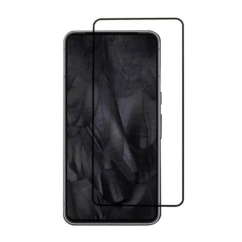 3x 3D ochranné tvrdené sklo s rámčekom pre Google Pixel 8 - čierne - 2+1 zadarmo